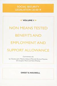 Social Security Legislation 2018/19 Volume 1