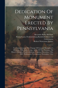 Dedication Of Monument Erected By Pennsylvania