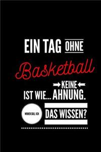 Ein Tag ohne Basketball ist wie... keine Ahnung. Woher soll ich das Wissen?