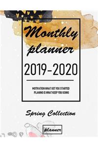 Monthly Planner 2019 - 2020 Spring Collection