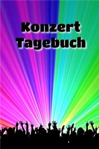 Konzert Tagebuch: Notizbuch zum Festhalten der Konzerterlebnisse I Punktraster mit Inhaltsverzeichnis I Jubelnde Menge Bunt