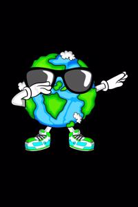 Funny dab dance dabbing earth journal