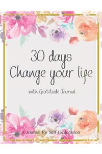 30 days change your life with gratitude journal