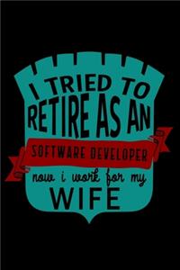 I tried to retire as a software developer. Now I work for my wife