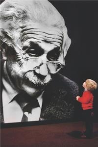 Young Kid and Albert Einstein - Blank Lined Notebook
