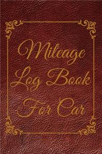 Mileage Log Book For Car