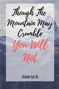 Though The Mountain May Crumble You Will Not