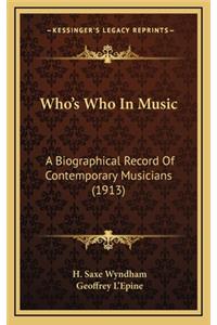 Who's Who in Music
