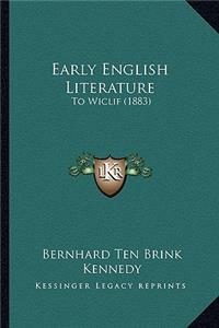 Early English Literature