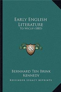 Early English Literature