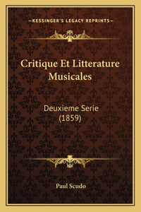 Critique Et Litterature Musicales