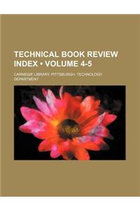 Technical Book Review Index (Volume 4-5)