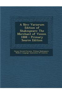 A New Variorum Edition of Shakespeare