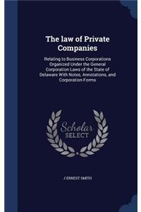 law of Private Companies