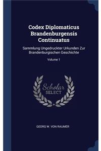 Codex Diplomaticus Brandenburgensis Continuatus