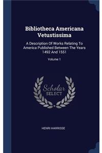 Bibliotheca Americana Vetustissima
