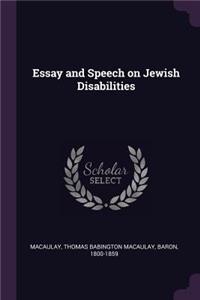 Essay and Speech on Jewish Disabilities
