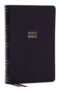 Nkjv, Single-Column Reference Bible, Verse-By-Verse, Bonded Leather, Black, Red Letter, Comfort Print