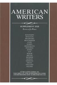 American Writers, Supplement XXII