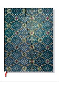 French Ornate, Bleu, Ultra, Lin