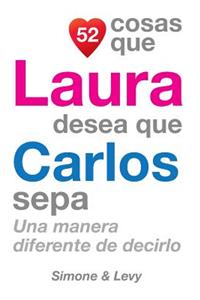 52 Cosas Que Laura Desea Que Carlos Sepa