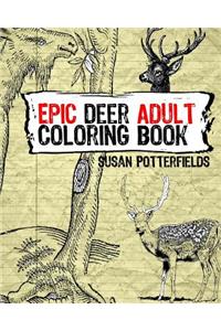 Epic Deer Adult Coloring Book