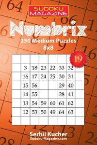 Numbrix - 250 Medium Puzzles 8x8