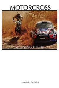 Motocross Pocket Monthly Planner 2017