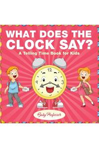 What Does the Clock Say? A Telling Time Book for Kids