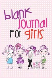 Blank Journal For Girls