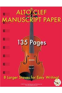 Alto Clef Manuscript Paper