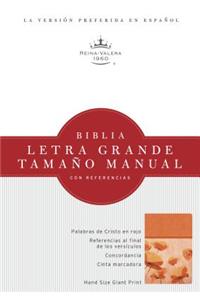Biblia Letra Grande Tamano Manual Con Referencias-Rvr 1960
