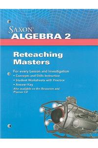 Saxon Algebra 2 Reteaching Masters