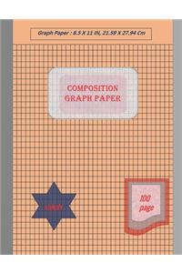 Graph Paper Notebook 8.5 x 11 IN, 100 sheets