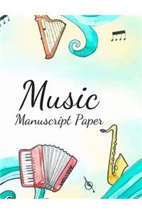 music notebook lined