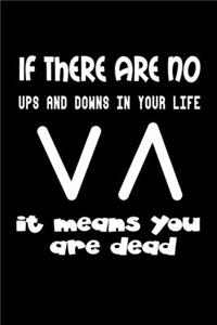 If there are no ups and downs in your life, it means you are dead