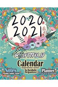 2020-2021 Monthly Planner