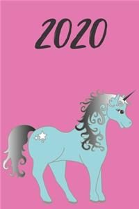 2020 Termin-Kalender DIN A5 Einhorn