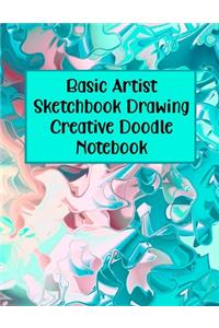 Basic Artist Sketchbook Drawing Creative Doodle Notebook