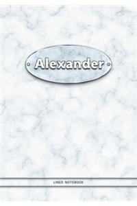 Alexander - Lined Notebook
