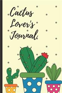 Cactus Lover's Journal