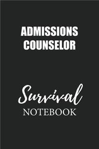 Admissions Counselor Survival Notebook