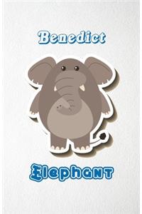 Benedict Elephant A5 Lined Notebook 110 Pages