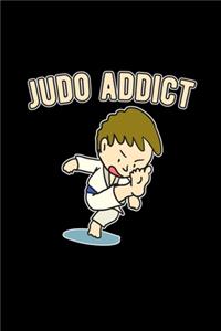 Judo addict: 6x9 JUDO - blank with numbers paper - notebook - notes