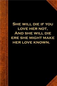 2020 Daily Planner Shakespeare Quote Die Love Her Not 388 Pages