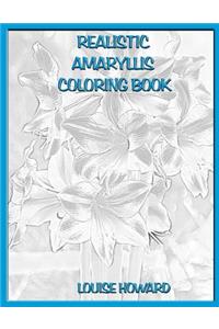 Realistic Amaryllis Coloring Book