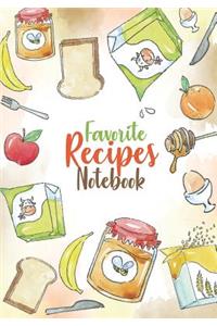 Favorite Recipes Notebook