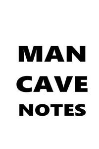 Man Cave Notes Composition Book For Men Black Font On White Design