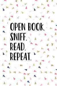 Open Book Sniff Read Repeat