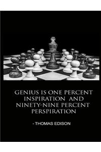 Chess Thomas Edison Success Inspiration Quote Journal Notebook